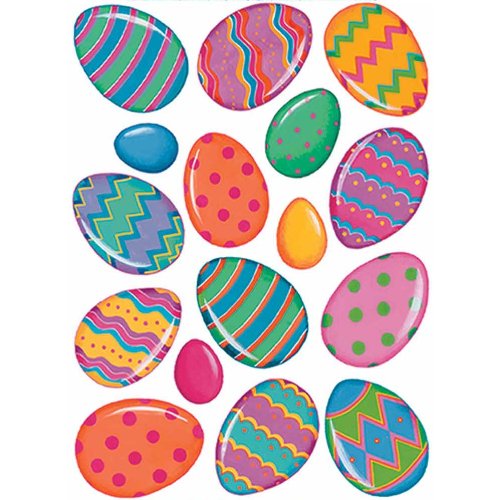 0034689441335 - COLOR BRIGHT EGG CLINGS PARTY ACCESSORY (1 COUNT) (16/SH)