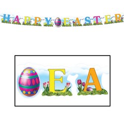 0034689448303 - HAPPY EASTER STREAMER PARTY ACCESSORY (1 COUNT) (1/PKG)