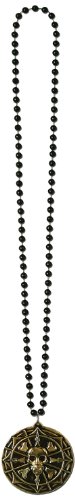 0034689502708 - BEISTLE 50270 DECORATIVE BEADS WITH PIRATE COIN MEDALLION, 36-INCH