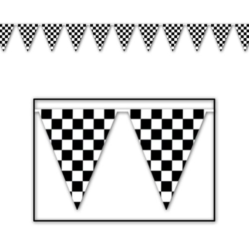 0034689505327 - CHECKERED PENNANT BANNER PARTY ACCESSORY (1 COUNT) (1/PKG)