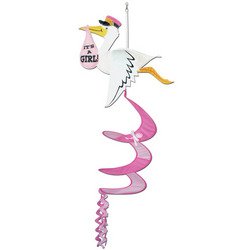 0034689507383 - STORK IT'S A GIRL WIND-SPINNER PARTY ACCESSORY (1 COUNT) (1/PKG)