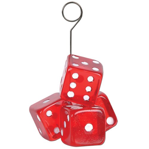 0034689507826 - DICE PHOTO/BALLOON HOLDER PARTY ACCESSORY (1 COUNT)