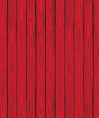 0034689520573 - RED BARN SIDING BACKDROP PARTY ACCESSORY (1 COUNT) (1/PKG)