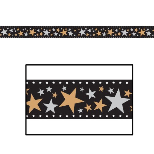 0034689543824 - STAR FILMSTRIP POLY DECORATING MATERIAL PARTY ACCESSORY (1 COUNT) (1/PKG)