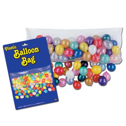 0034689559108 - PLASTIC BALLOON BAG (BAG ONLY) PARTY ACCESSORY (1 COUNT)