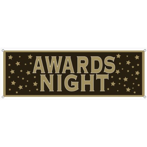 0034689576525 - AWARDS NIGHT SIGN BANNER PARTY ACCESSORY (1 COUNT) (1/PKG)