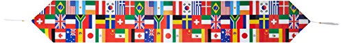 0034689579052 - PRINTED INTERNATIONAL FLAG TABLE RUNNER PARTY ACCESSORY (1 COUNT) (1/PKG)