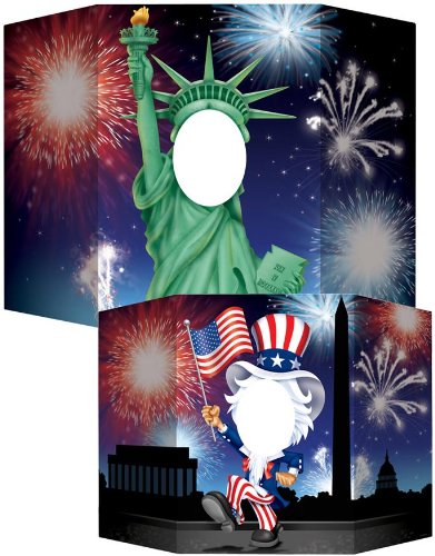0034689579724 - BEISTLE 57972 PATRIOTIC PHOTO PROP, 3-FEET 1 BY 25-INCH