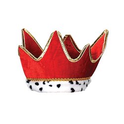 0034689602491 - PLUSH ROYAL CROWN (RED) PARTY ACCESSORY (1 COUNT) (1/PKG)