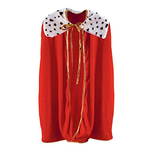 0034689602545 - CHILD KING/QUEEN ROBE (RED) PARTY ACCESSORY (1 COUNT) (1/PKG)