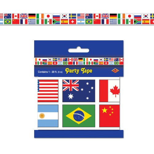 0034689661849 - INTERNATIONAL FLAG PARTY TAPE PARTY ACCESSORY (1 COUNT) (1/PKG)