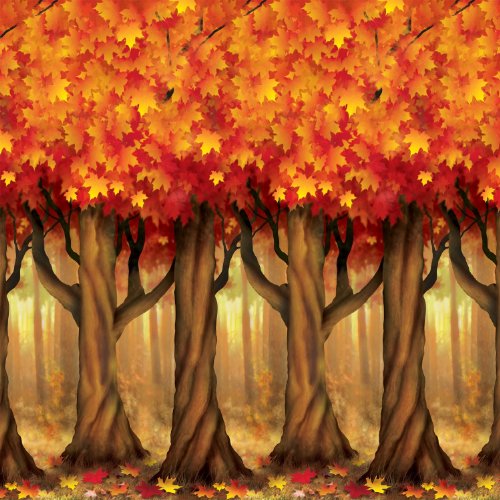 0034689900221 - FALL TREES BACKDROP PARTY ACCESSORY (1 COUNT) (1/PKG)