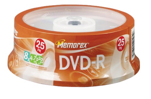 0034707055964 - MEMOREX 4.7GB/8X DVD-R (25-PACK SPINDLE) (DISCONTINUED BY MANUFACTURER)