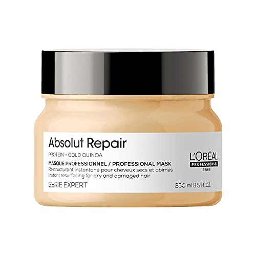 3474636971039 - LOREAL PROFESSIONNEL ABSOLUT REPAIR MASK | FOR THICK, DRY, AND DAMAGED HAIR | REPAIRS HAIR AND PROVIDES SHINE | WITH QUINOA AND PROTEINS