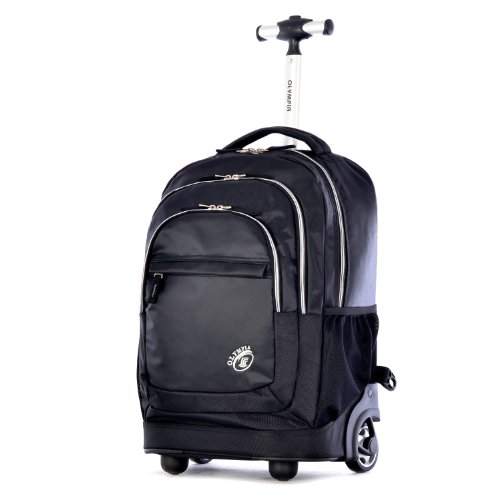 0034828110108 - OLYMPIA GEN-X 19 INCH ROLLING BACKPACK, BLACK, ONE SIZE