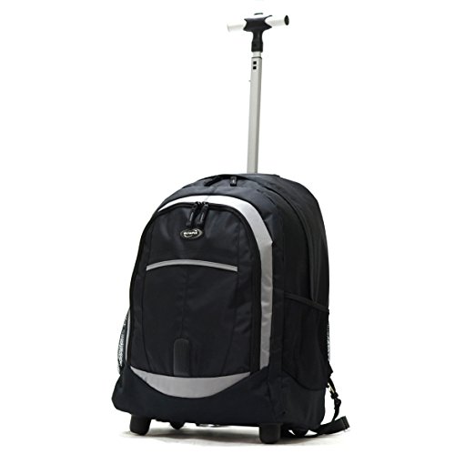 0034828330506 - OLYMPIA 19-INCH ROLLING BACKPACK BK, BLACK, ONE SIZE