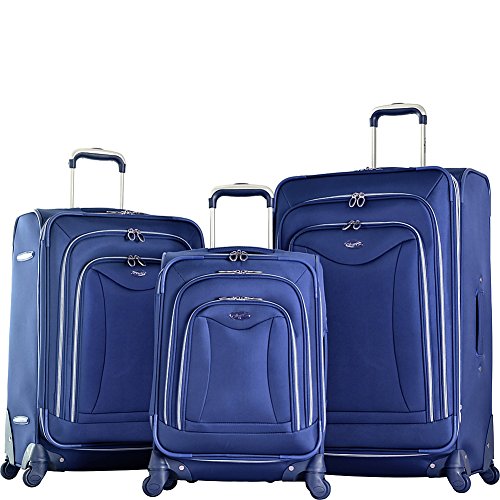 0034828555473 - OLYMPIA LUXE 3 PIECE EXPANDABLE SPINNER SET, NAVY