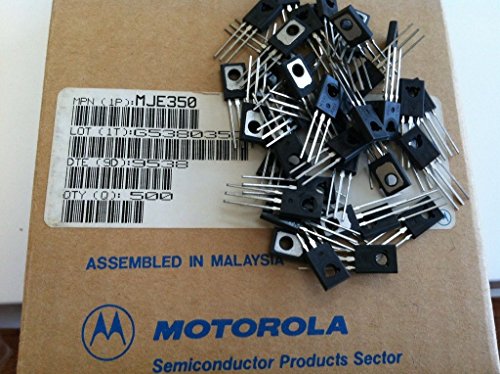 0348643464323 - MJE350 PLASTIC POWER PNP SILICON TRANSITOR BY MOTOROLA LOT OF 22