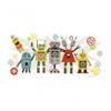 0034878009278 - ROOM MATES WAVERLY ROBOTS PEEL AND STICK GIANT WALL DECAL