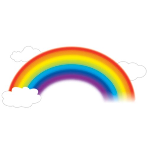 0034878032122 - ROOMMATES RMK1629GM OVER THE RAINBOW PEEL & STICK GIANT WALL DECAL