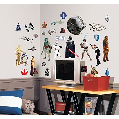 0034878101538 - STAR WARS PEEL AND STICK WALL DECALS