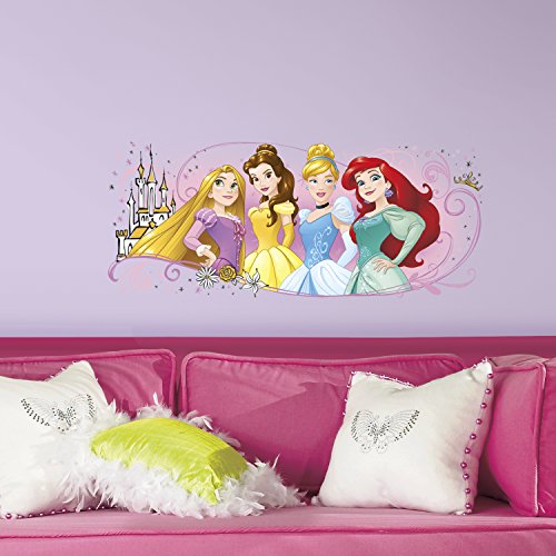 0034878120089 - DISNEY PRINCESS FRIENDSHIP ADVENTURES PEEL AND STICK GIANT WALL GRAPHIC