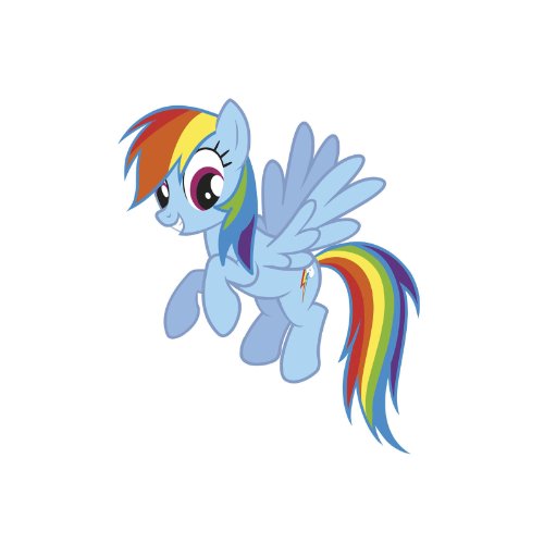 0034878350936 - ROOMMATES RAINBOW DASH PEEL AND STICK GIANT WALL DECALS