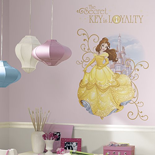 0034878491790 - ROOMMATES RMK3033TB DISNEY PRINCESS BELLE PEEL & STICK GIANT WALL GRAPHIC, 2 COUNT