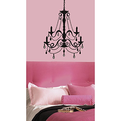 0034878492162 - ROOMMATES RMK1805GM CHANDELIER WITH GEMS PEEL AND STICK GIANT WALL DECAL