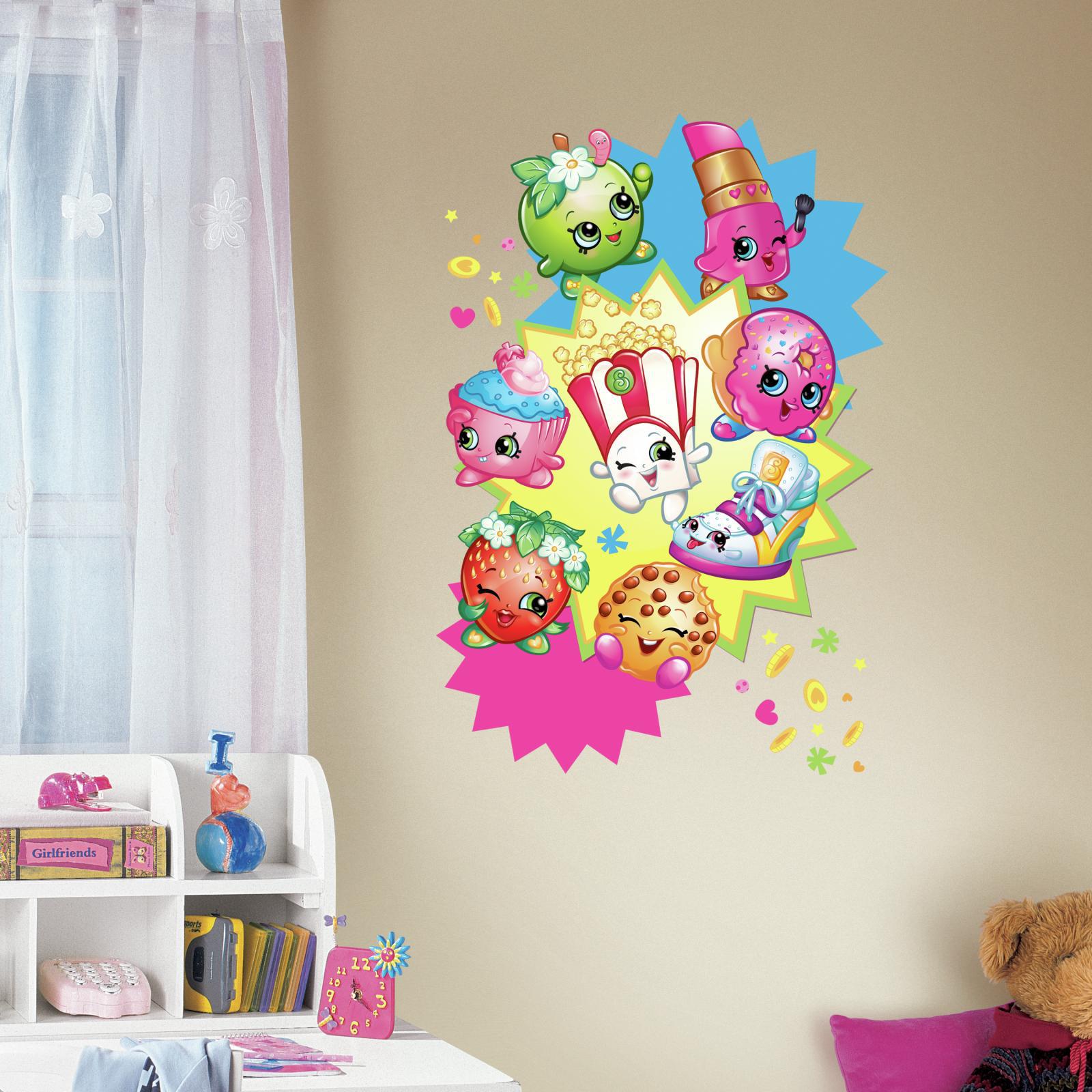 0034878576664 - SHOPKINS BURST PEEL AND STICK GIANT WALL DECALS