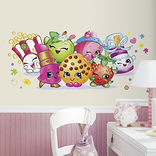 0034878576671 - ROOMMATES RMK3155GM SHOPKINS PALS PEEL AND STICK GIANT WALL GRAPHIC