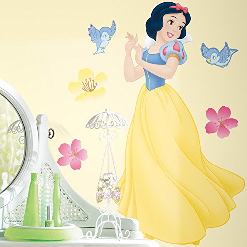 0034878679617 - ROOMMATES RMK1467GM SNOW WHITE PEEL & STICK GIANT WALL DECAL WITH GEMS