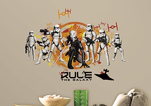 0034878706573 - ROOMMATES RMK2663TB STAR WARS REBELS IMPERIAL ARMY PEEL AND STICK GIANT WALL DECALS