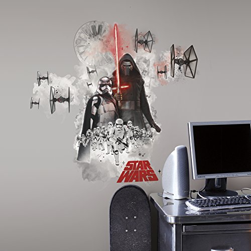 0034878813066 - ROOMMATES RMK3080GM STAR WARS EP VII VILLIANS BURST P&S GIANT WALL DECAL, 3 COUNT
