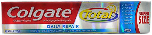 0035000449221 - COLGATE TOTAL DAILY REPAIR TOOTHPASTE, SUPERSIZE 7.6 OUNCE