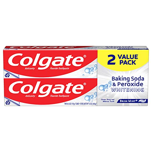 0035000511201 - COLGATE BAKING SODA AND PEROXIDE WHITENING TOOTHPASTE - 6 FLUID OUNCE (2 COUNT)