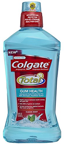 0035000671547 - COLGATE TOTAL GUM HEALTH MOUTHWASH, CLEAN MINT, 33.8 OUNCE (PACK OF 6)