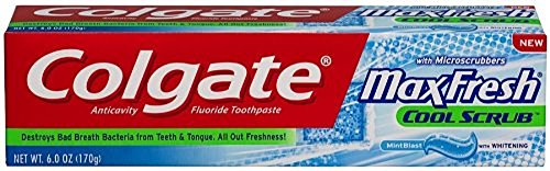 0035000764065 - COLGATE MAX FRESH COOL SCRUB TOOTHPASTE, 6 OUNCE (3 PACK)