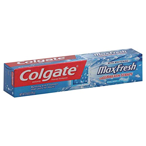 0035000765833 - COLGATE MAXFRESH COOL MINT ANTICAVITY FLUORIDE TOOTHPASTE 2.8 OZ. (PACK OF 4)