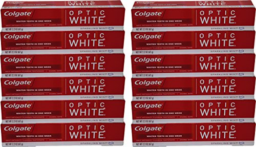 0035000766304 - COLGATE OPTIC WHITE TOOTHPASTE, SPARKLING MINT, TRAVEL SIZE, 2.2 OUNCE (PACK OF