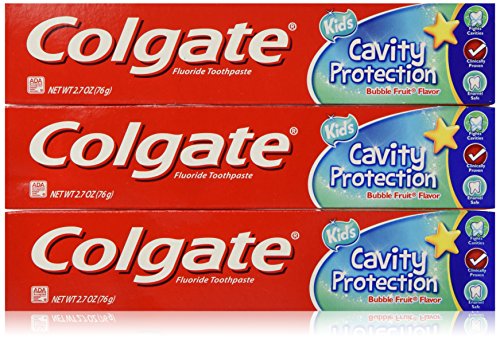 0035000782793 - COLGATE KID CAVITY PROTECTION FLUORIDE TOOTHPASTE BUBBLE FRUIT (3 PACK)