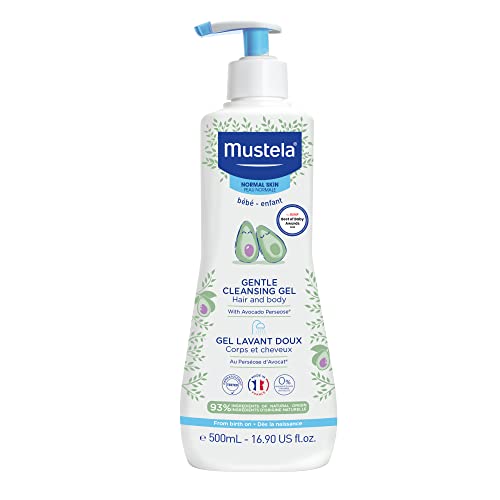 3504105035761 - MUSTELA GENTLE CLEANSING GEL - BABY HAIR & BODY WASH - TEAR-FREE - WITH NATURAL AVOCADO FORTIFIED WITH VITAMIN B5-16.9 FL. OZ.