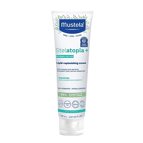 3504105039868 - MUSTELA STELATOPIA+ - LIPID-REPLENISHING CREAM - WITH NATURAL SUNFLOWER OIL AND PREBIOTIC - ECZEMA-PRONE SKIN - FRAGRANCE FREE - FOR THE WHOLE FAMILY - 5.07 FL. OZ.
