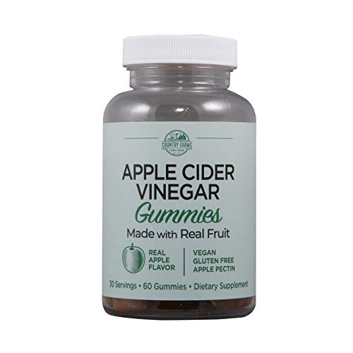 0035046115487 - COUNTRY FARMS APPLE CIDER VINEGAR GUMMIES, DIETARY SUPPLEMENT, 30 SERVINGS, 60 COUNT