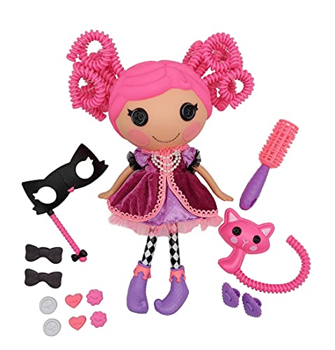 0035051423430 - LALALOOPSY SILLY HAIR DOLL - CONFETTI CARNIVALE WITH PET CAT, 13 MASQUERADE BALL PARTY THEME HAIR STYLING DOLL WITH PINK HAIR & 11 ACCESSORIES IN REUSABLE SALON PACKAGE PLAYSET, FOR AGES 3-103