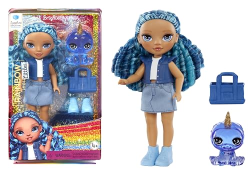 0035051531197 - RAINBOW HIGH LITTLES – SAPPHIRE BRADSHAW, BLUE 5.5 POSABLE SMALL DOLL WITH PURSE, MAGICAL PET YETI, GIRLS TOY GIFT, KIDS AGES 4-12 YEARS