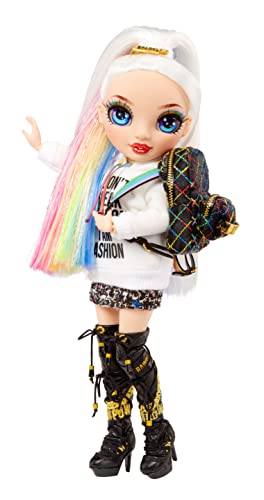 0035051582953 - RAINBOW HIGH JR HIGH AMAYA RAINE- 9-INCH RAINBOW FASHION DOLL WITH DOLL ACCESSORIES- OPEN AND CLOSES BACKPACK. GREAT GIFT FOR KIDS 6-12 YEARS OLD AND COLLECTORS