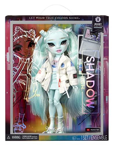 0035051583035 - RAINBOW HIGH SHADOW HIGH ZOOEY ELECTRA- LIGHT GREEN FASHION DOLL. FASHIONABLE OUTFIT & 10+ COLORFUL PLAY ACCESSORIES. GREAT GIFT FOR KIDS 4-12 YEARS OLD & COLLECTORS