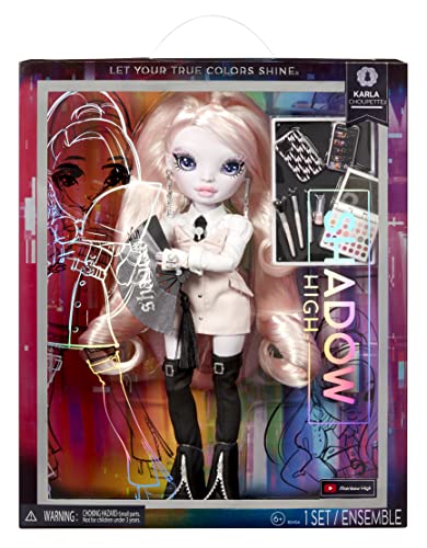 0035051583042 - RAINBOW HIGH SHADOW HIGH KARLA CHOUPETTE- PINK FASHION DOLL. FASHIONABLE OUTFIT & 10+ COLORFUL PLAY ACCESSORIES. GREAT GIFT FOR KIDS 4-12 YEARS OLD & COLLECTORS
