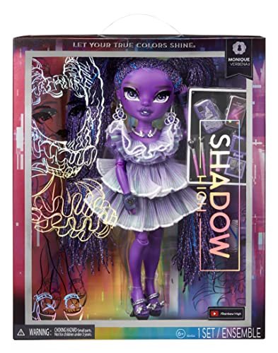 0035051583059 - RAINBOW HIGH SHADOW HIGH MONIQUE VERBENA - PURPLE FASHION DOLL. FASHIONABLE OUTFIT & 10+ COLORFUL PLAY ACCESSORIES. GREAT GIFT FOR KIDS 4-12 YEARS OLD & COLLECTORS